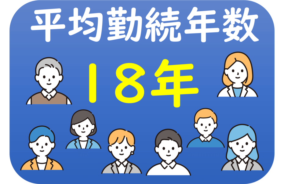 平均勤続年数18年